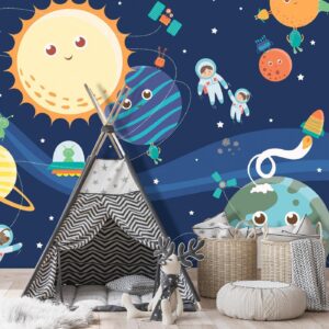 Fotobehang - Happy Planets