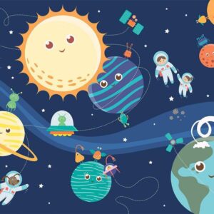 Fotobehang - Happy Planets