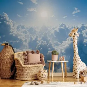 Fotobehang - Heavenly Calm: Warm Rays of the Sun