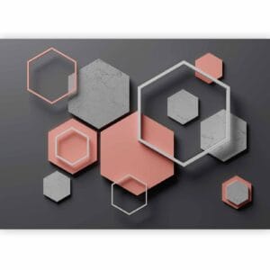 Fotobehang - Hexagon Plan