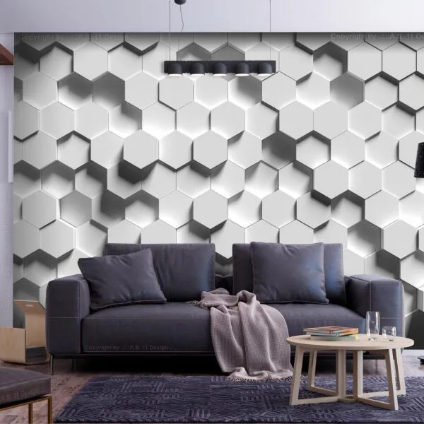 Fotobehang - Hexagonal Awareness