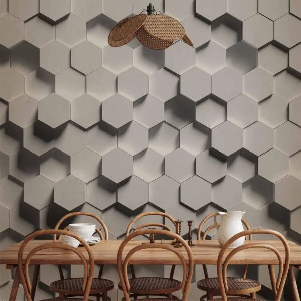 Fotobehang - Hexagonal Awareness