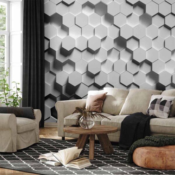 Fotobehang - Hexagonal Awareness