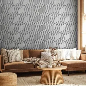 Fotobehang - Hexagons in Detail