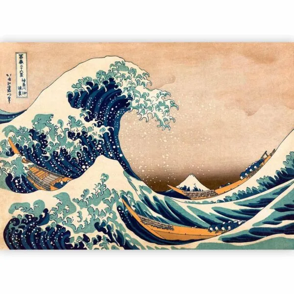 Fotobehang - Hokusai: The Great Wave off Kanagawa (Reproduction)