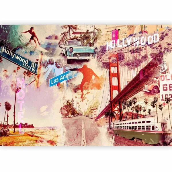 Fotobehang - Hollywood, Miami, Los Angeles