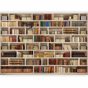 Fotobehang - Home library