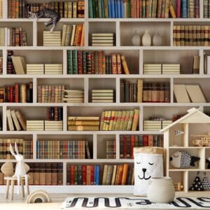 Fotobehang - Home library