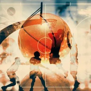 Fotobehang - I love basketball!