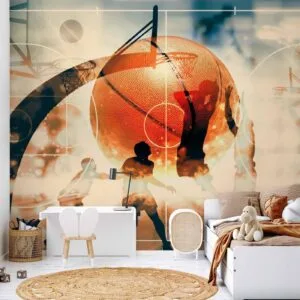Fotobehang - I love basketball!