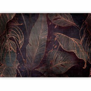 Fotobehang - In a Maze of Leaves - Third Variant