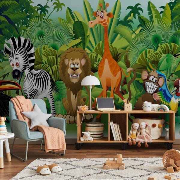 Fotobehang - Jungle Animals