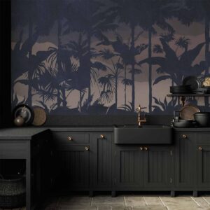 Fotobehang - Jungle at Night