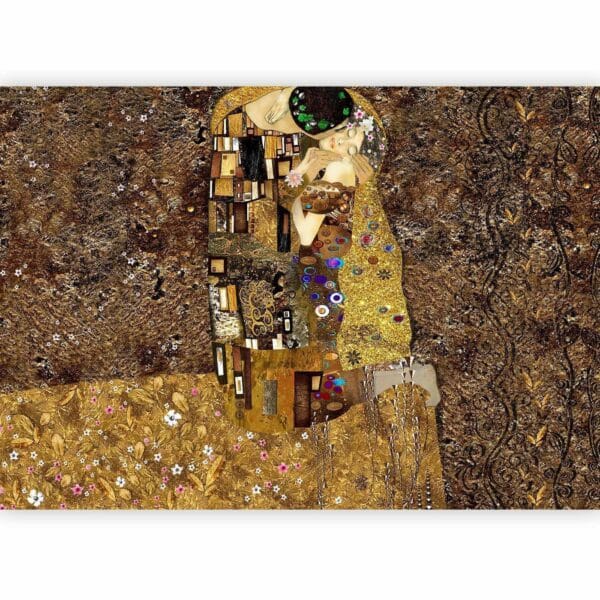 Fotobehang - Klimt inspiration: Golden Kiss