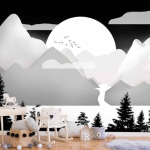 Fotobehang - Landscape at Sunset - Second Variant