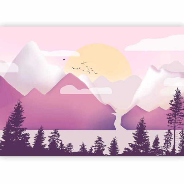 Fotobehang - Landscape at Sunset - Third Variant