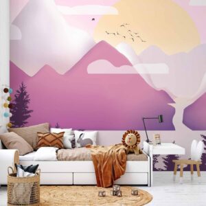 Fotobehang - Landscape at Sunset - Third Variant