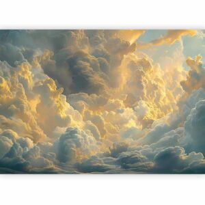 Fotobehang - Last Breath of the Day: Clouds Illuminated by Evening Glow