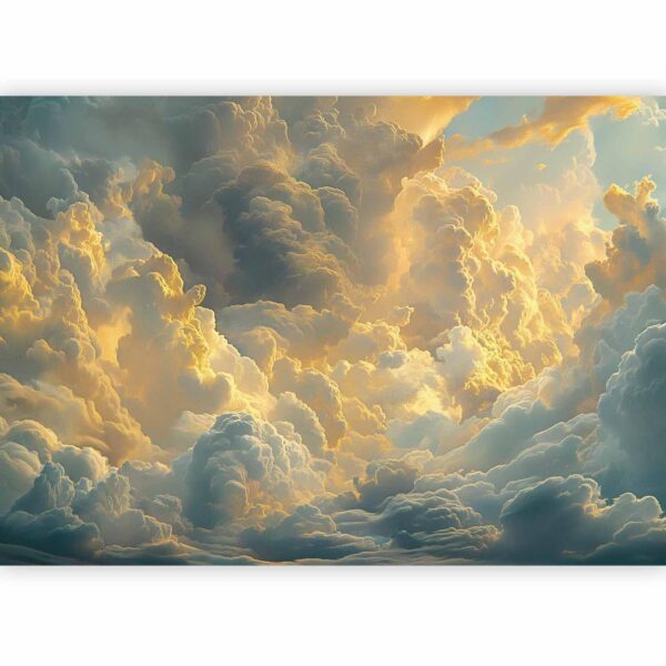 Fotobehang - Last Breath of the Day: Clouds Illuminated by Evening Glow