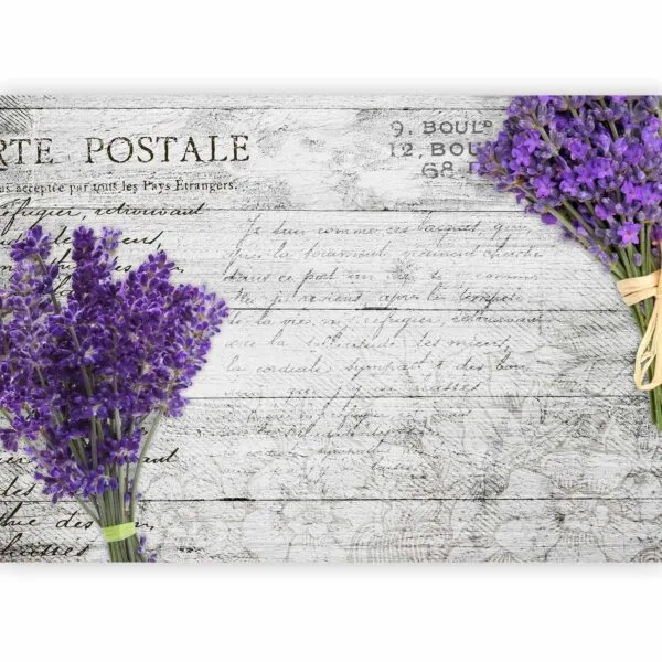Fotobehang - Lavender postcard