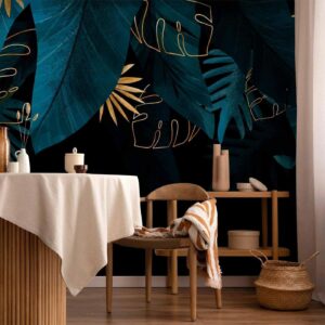 Fotobehang - Leaves Composition - Second Variant