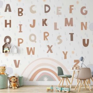 Fotobehang - Letters in Soft Colours
