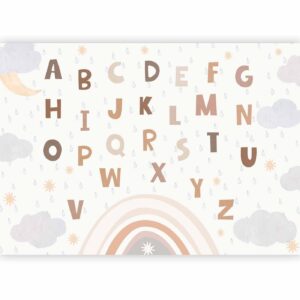 Fotobehang - Letters in Soft Colours