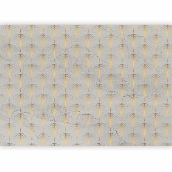 Fotobehang - Linear Pattern With Gold