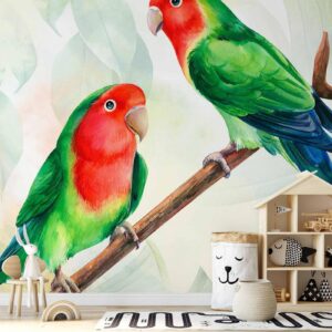 Fotobehang - Lovebirds