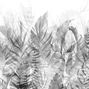 Fotobehang - Magic Grove (Black and White)