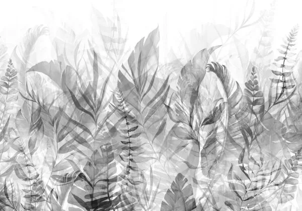 Fotobehang - Magic Grove (Black and White)