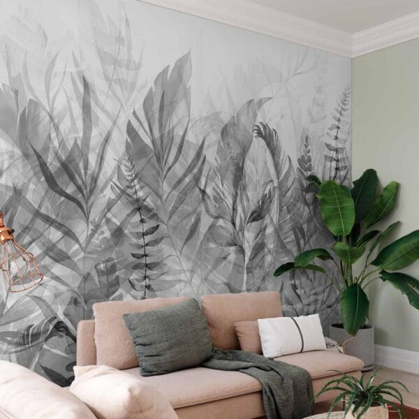Fotobehang - Magic Grove (Black and White)