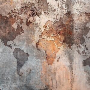 Fotobehang - Map Colors