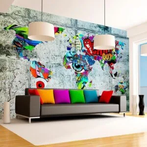 Fotobehang - Map - Graffiti
