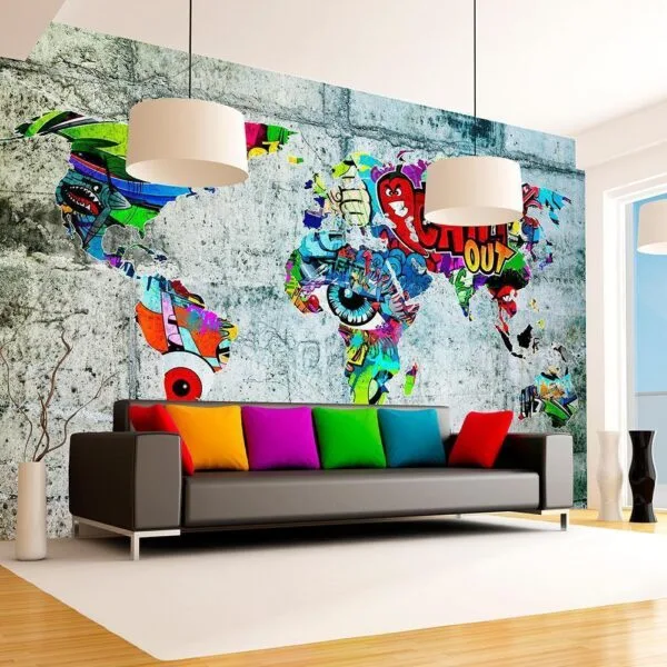 Fotobehang - Map - Graffiti