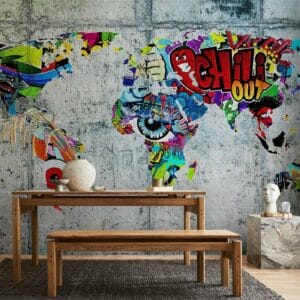 Fotobehang - Map - Graffiti