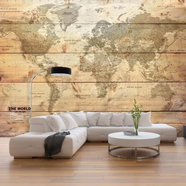 Fotobehang - Map on Boards