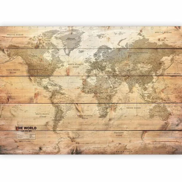 Fotobehang - Map on Boards