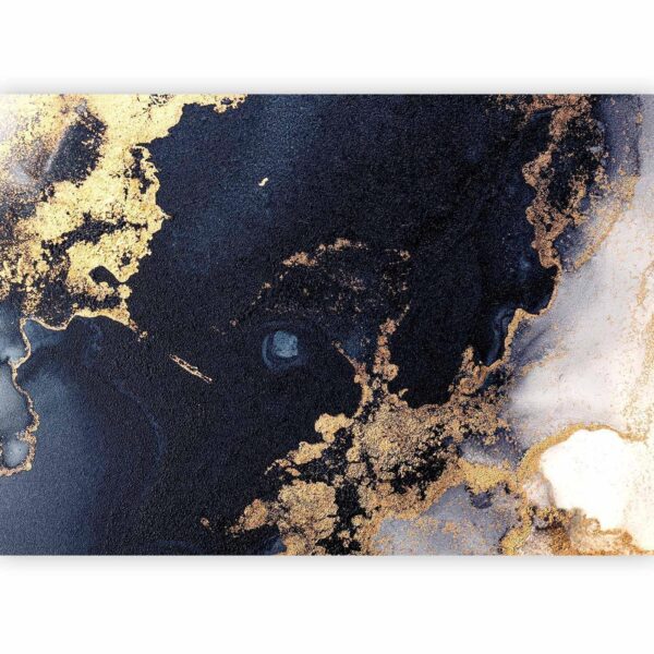 Fotobehang - Marble and Garnet - Abstract Textured Pattern Inspired by a Starry Sky