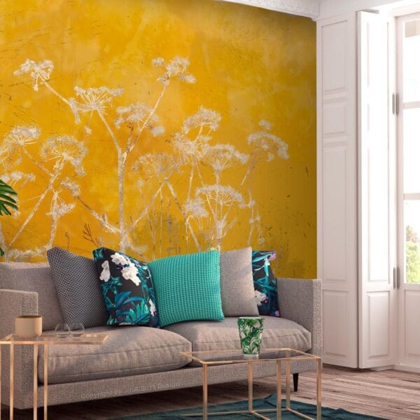 Fotobehang - Meadow Bathed in the Sun