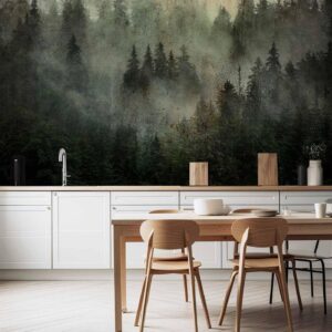 Fotobehang - Misty Beauty of the Forest