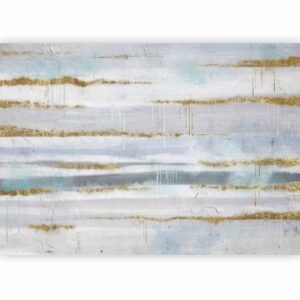 Fotobehang - Modernist background - abstract stripes pattern with gold patterns