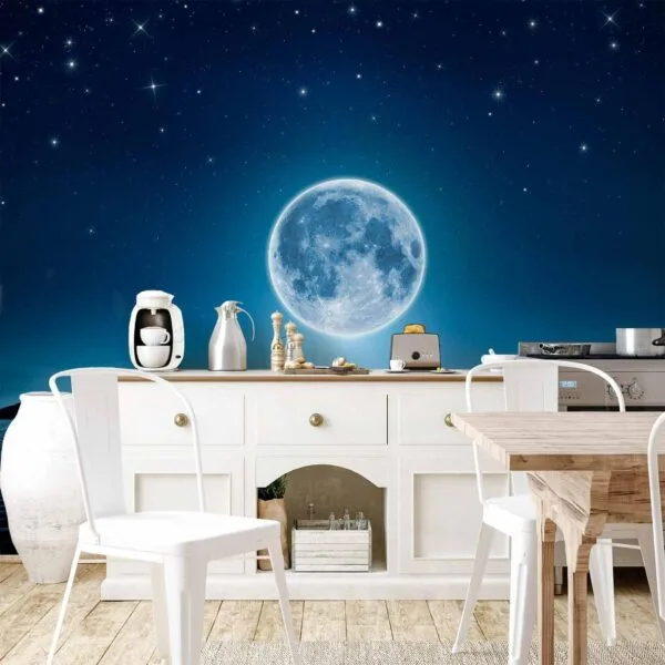 Fotobehang - Moonlit night