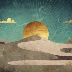 Fotobehang - Morning in the Desert