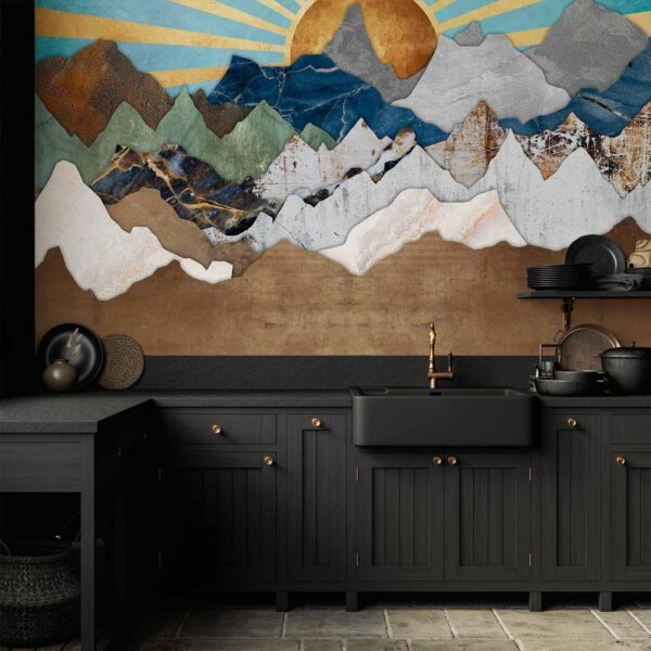 Fotobehang - Morning in the Mountains