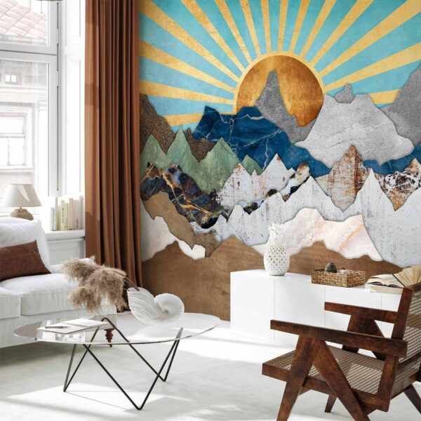 Fotobehang - Morning in the Mountains