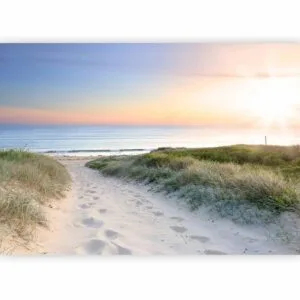 Fotobehang - Morning walk on the beach