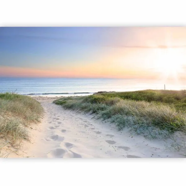 Fotobehang - Morning walk on the beach