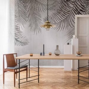 Fotobehang - Night Palm Trees