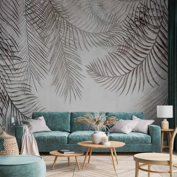 Fotobehang - Night Palm Trees